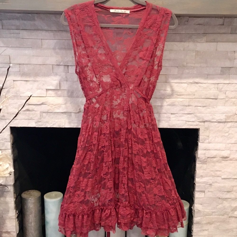 AMERICAN RAG LACE DRESS SIZE LARGE